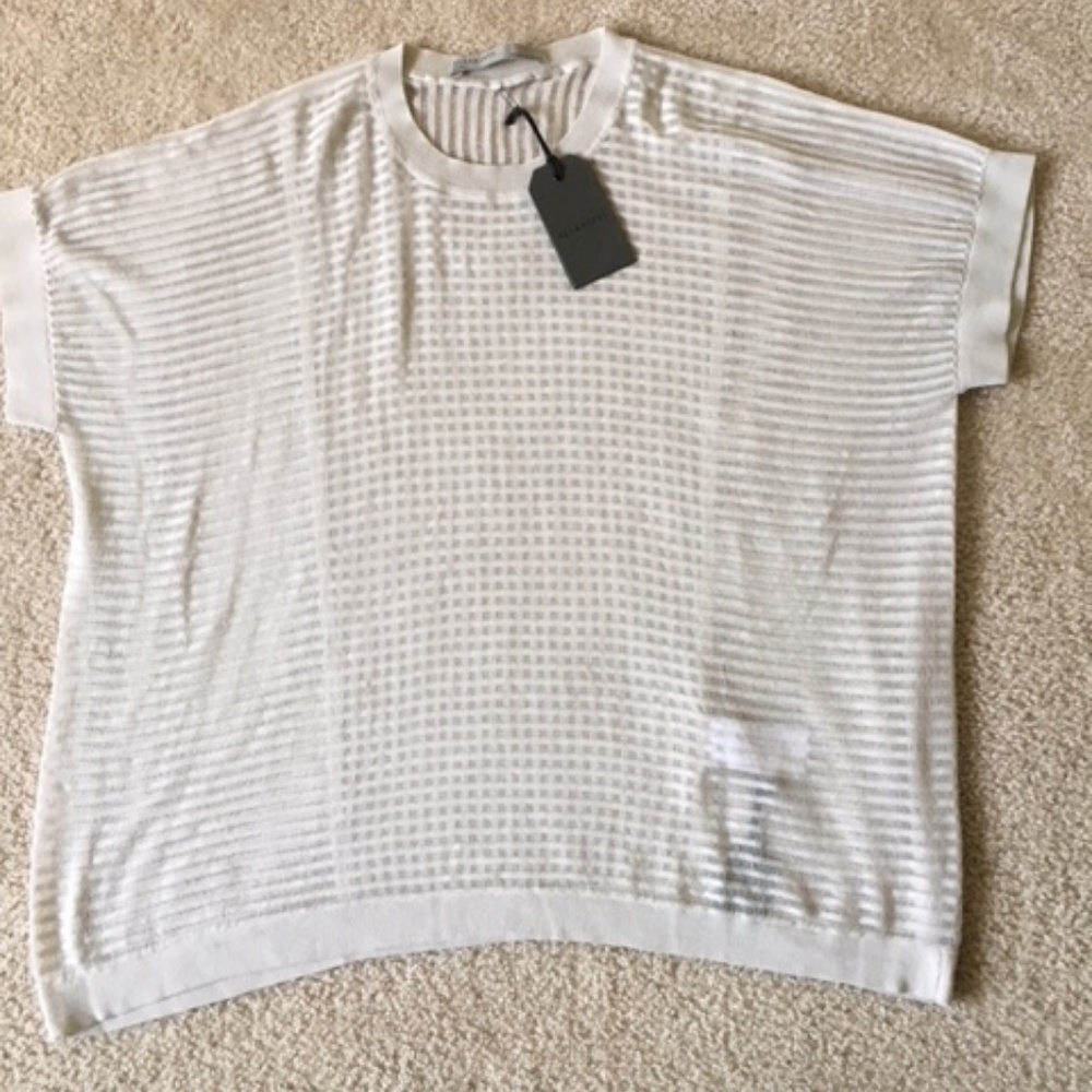 All Saints Porcelain Ladder Tee Size Small
